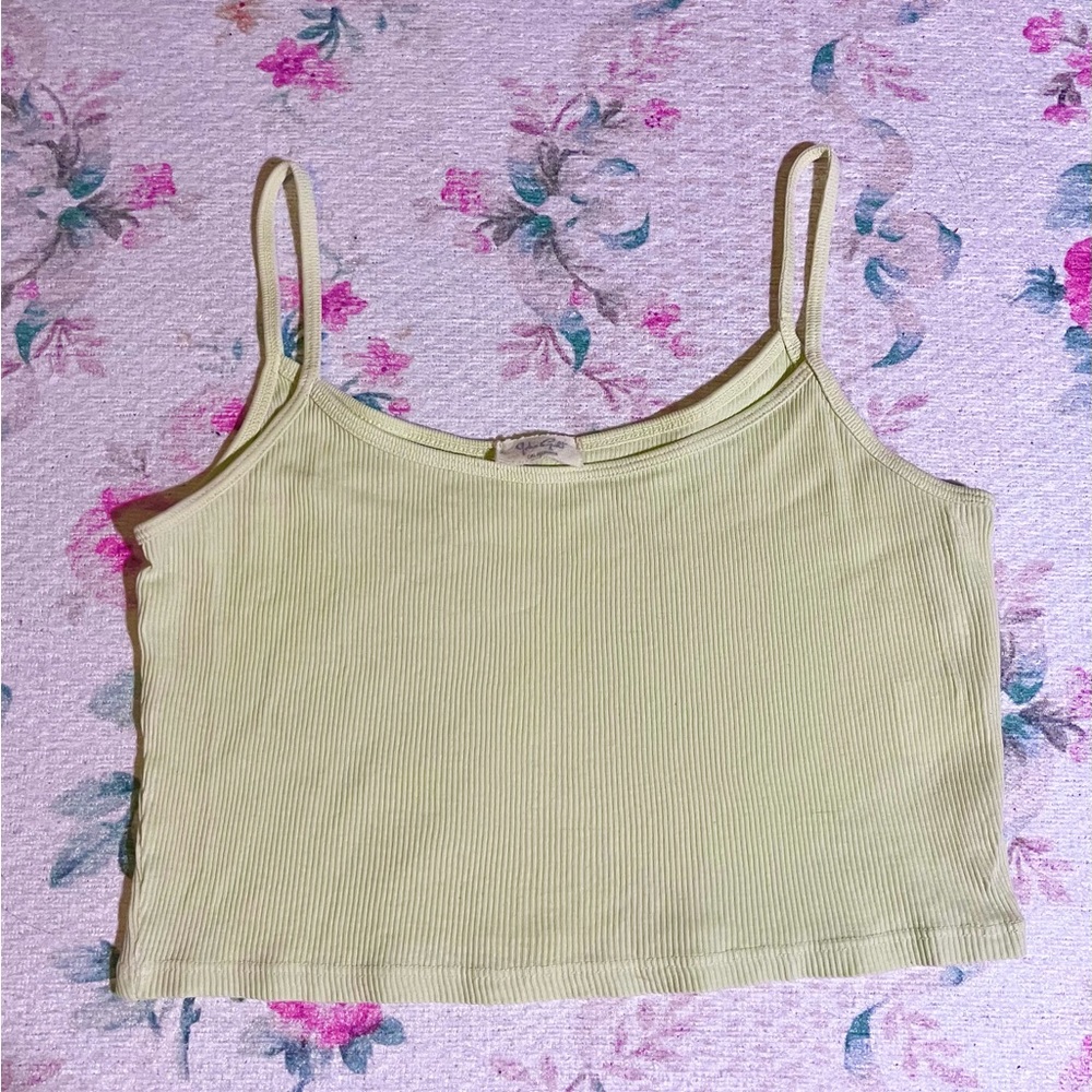 Brandy Melville lime green tank top